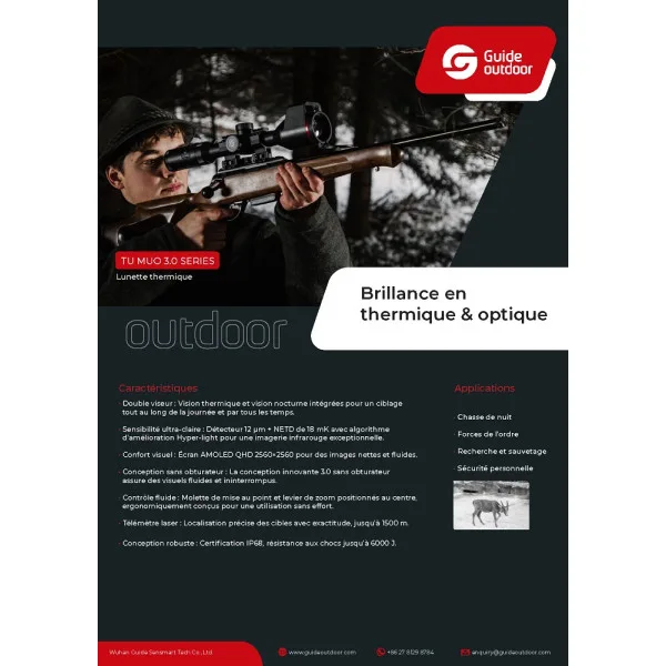 LUNETTE THERMIQUE GUIDE SENSMART 640×512 50mm TU650M 3.0 - 6
