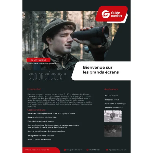 MONOCULAIRE THERMIQUE TELEMETRE GUIDE SENSMART 400×300 25mm TJ420L - 6