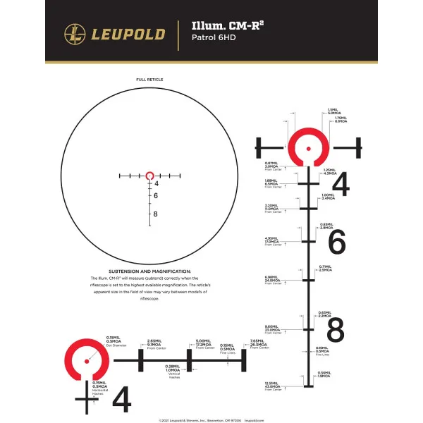 LUN. LEUPOLD Patrol 6HD Gen2 1-6×24 30mm SFP CDS-ZL2 Illu CMR2 185607 - 6