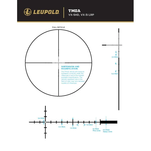 Lunette LEUPOLD VX-5HD GEN2 4-20×52(34mm)CDS-SZL2 SF TMOA 183859 - 5