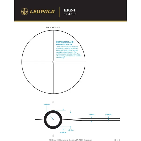 LUNETTE LEUPOLD Mark 4HD 1-4.5×24 Ø30 M1C3 SFP HPR-1 183314 - 5