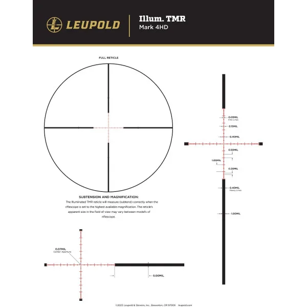 LUNETTE LEUPOLD Mark 4HD 2.5-10×42 Ø30 M5C3 SFP illum. TMR 183737 - 5