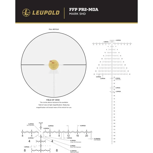 LUNETTE LEUPOLD Mark 4HD 8-32×56 Ø34 M1C3 SiFo FFP PR2-MOA 183969 - 5