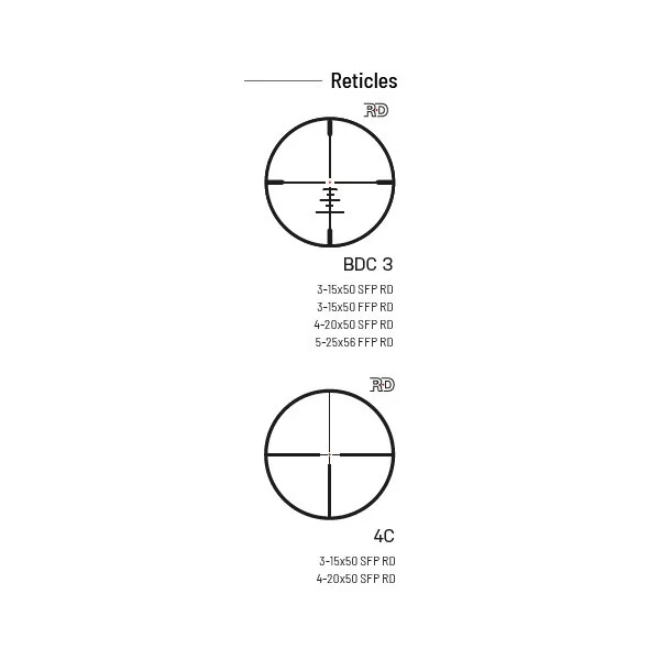 LUNETTE MEOPTA MEOHUNTER R5 4-20×50 SFP RD – BDC 3 1080190 - 5