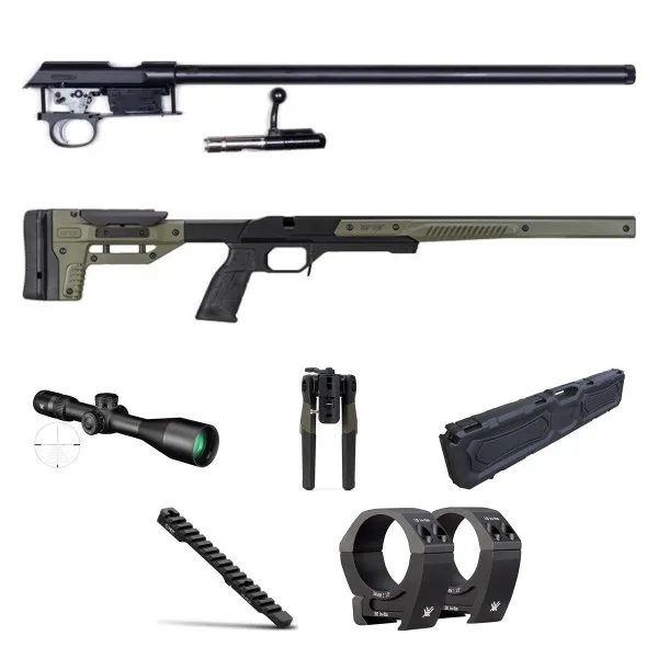 Pack action canonné CZ 457 Varmint 20" 22Lr + Chassis MDT Oryx Vert + Vortex Venom