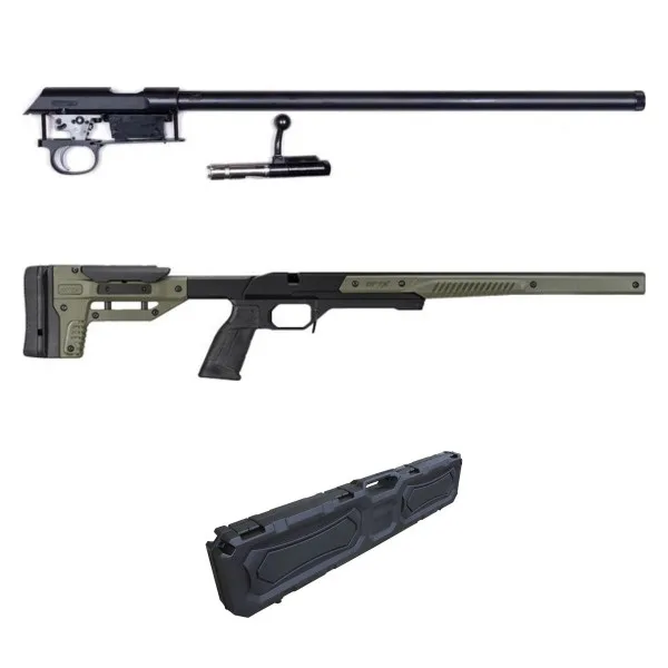 Pack action canonné CZ 457 Varmint 20" 22Lr + Chassis MDT Oryx Vert