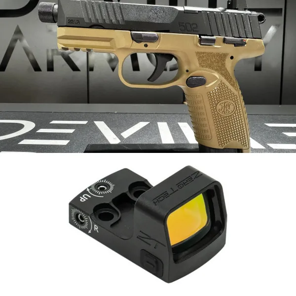 Pack FN502 FDE/Noir 22 LR + Point rouge Zerotech