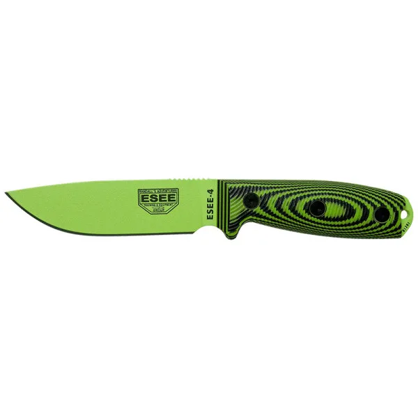 ESEE-4 - Lame Venom Green - Vert/Noir