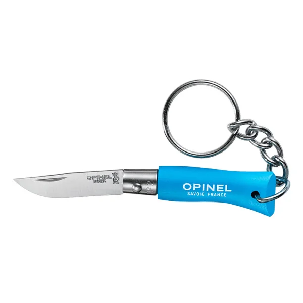 Porte-clés N°02 Inox - Bleu/cyan