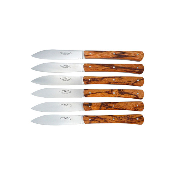 Zen Table - Coffret 6 couteaux Bois de Serpent 
