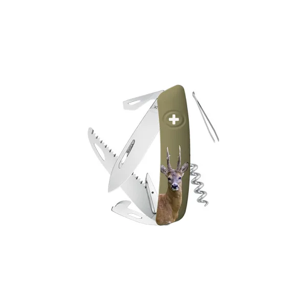 D05, olive, impression Chevreuil