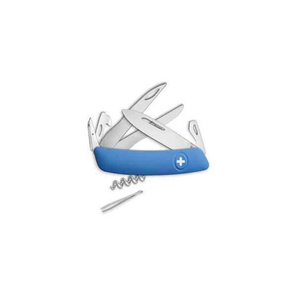 D07 Scissors, bleu