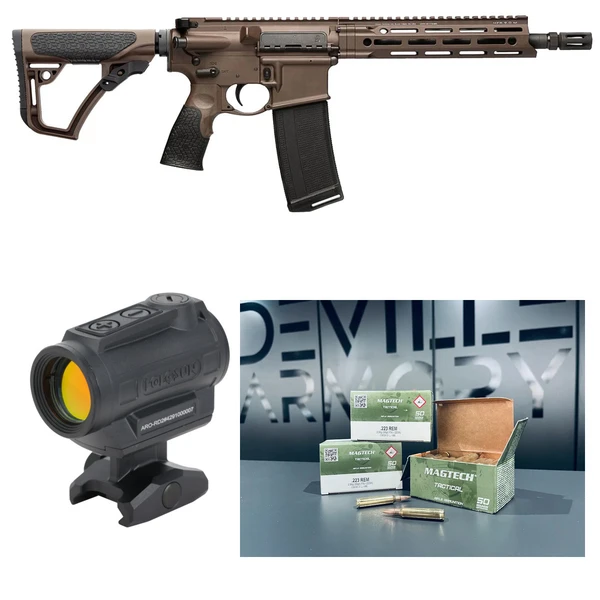 Pack AR15 Daniel Defense V7-P 10,3" + Holosun ARO + 100 cartouches