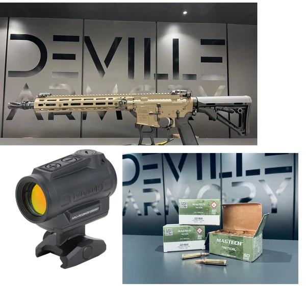 Pack AR15 Daniel Defense M4A1 14,5" + Holosun ARO + 100 cartouches