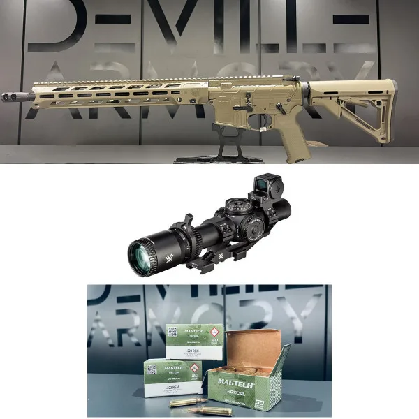 Pack AR15 Diamondback DB15 FDE 16" + Vortex Venom 1-6x24 + 100 cartouches