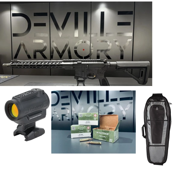 Pack complet AR15 LFA Leo Tactical 16" + Holosun ARO + housse