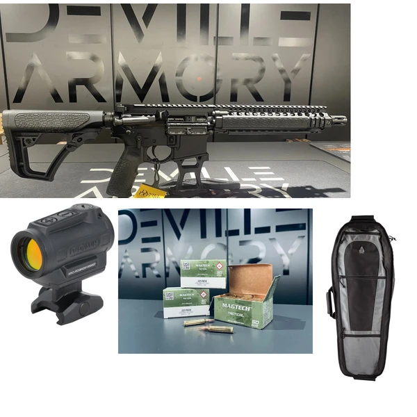 Pack complet AR15 Daniel Defense MK18 10,3" + Holosun ARO + housse