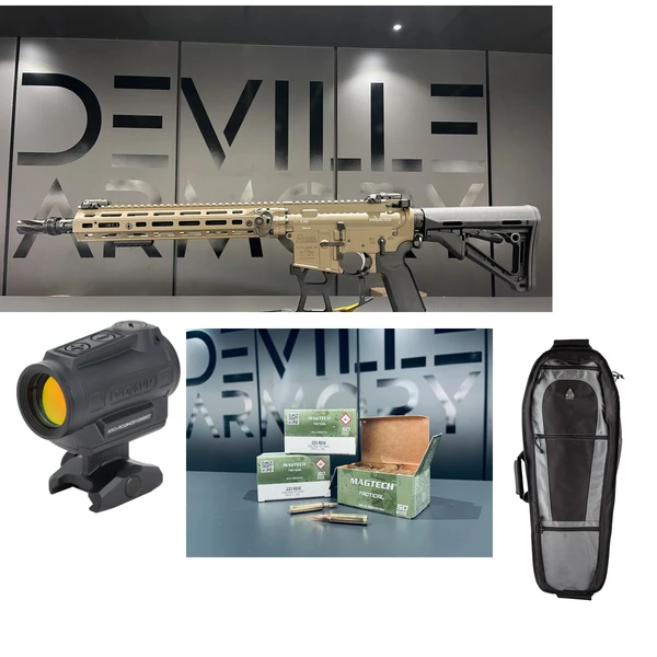 Pack complet AR15 Daniel Defense M4A1 14,5" + Holosun ARO + housse