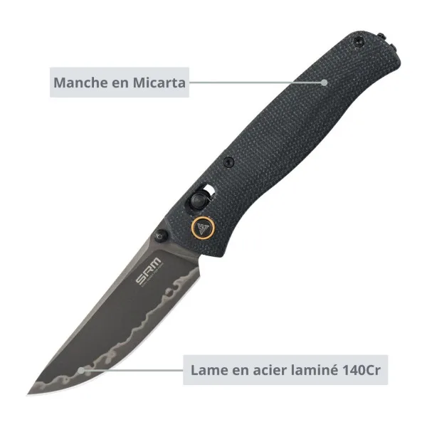 SRM - MEDAL 255L-MB3 - Couteau pliant - 9