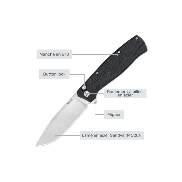 SRM - 221X-GB - Couteau pliant - 2