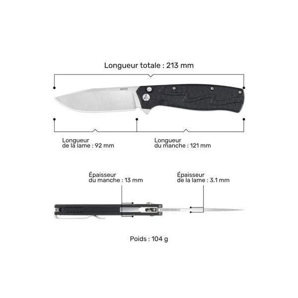 SRM - 221X-GB - Couteau pliant - 3