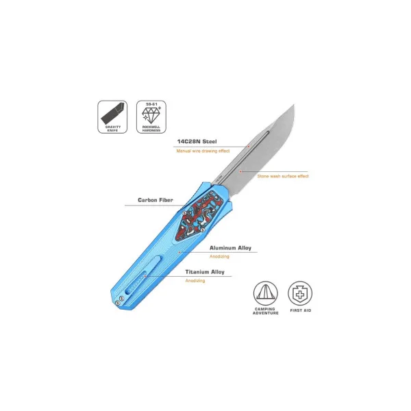 REMETTE KNIVES - ZL103C3 - RT-SWORDFISH - Couteau OTF - 2