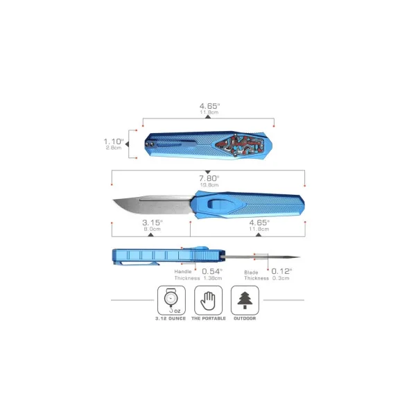 REMETTE KNIVES - ZL103C3 - RT-SWORDFISH - Couteau OTF - 3