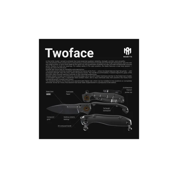 REMETTE KNIVES - DSTF-A - RT-TwoFace Knife - 5