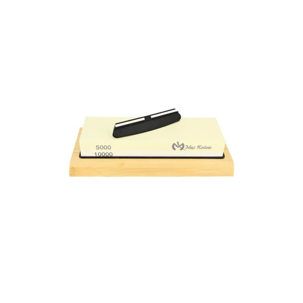 MAXKNIVES - MK1709 - Pierre d'affûtage sur support + guide d'affûtage