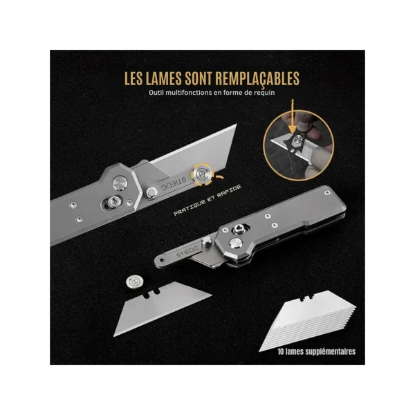 TACRAY KNIVES - SZTI - TITANE - 6