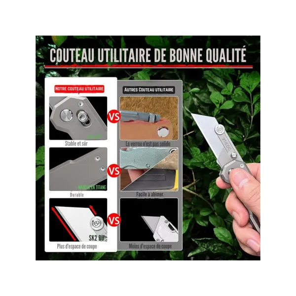 TACRAY KNIVES - SZTI - TITANE - 9