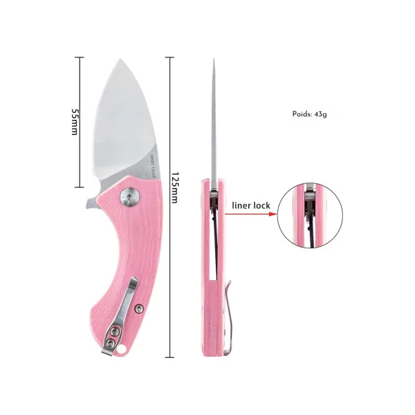 TACRAY KNIVES - TRMINM01R - ROSE - 7