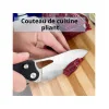 TACRAY KNIVES - TRFK01N - Couteau de cuisine pliant lame VG10 manche G10 Noir - 6