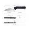 TACRAY KNIVES - TRFK01N - Couteau de cuisine pliant lame VG10 manche G10 Noir - 11