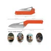 TACRAY KNIVES - TR-FKK01 ORANGE - Couteau de cuisine pliant lame VG10 manche G10 - 6
