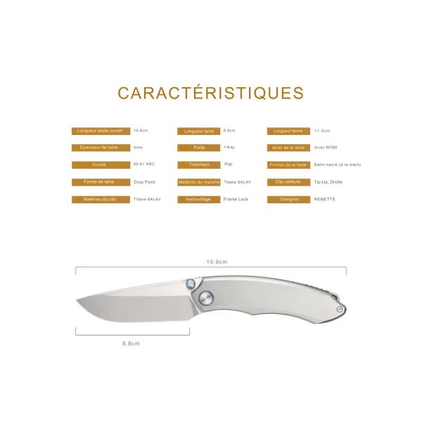 REMETTE KNIVES - WD108-G - Wild Species - 7