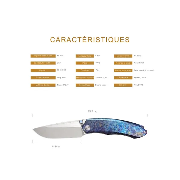 REMETTE KNIVES - WD108-B - Wild Species - 7