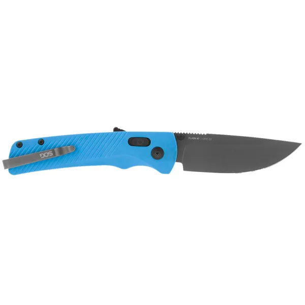 Flash AT - Civic Cyan SOG — Couteau pliant | Deville Armory