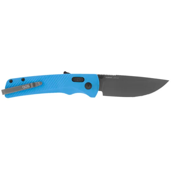 Flash AT - Civic Cyan SOG — Couteau pliant | Deville Armory