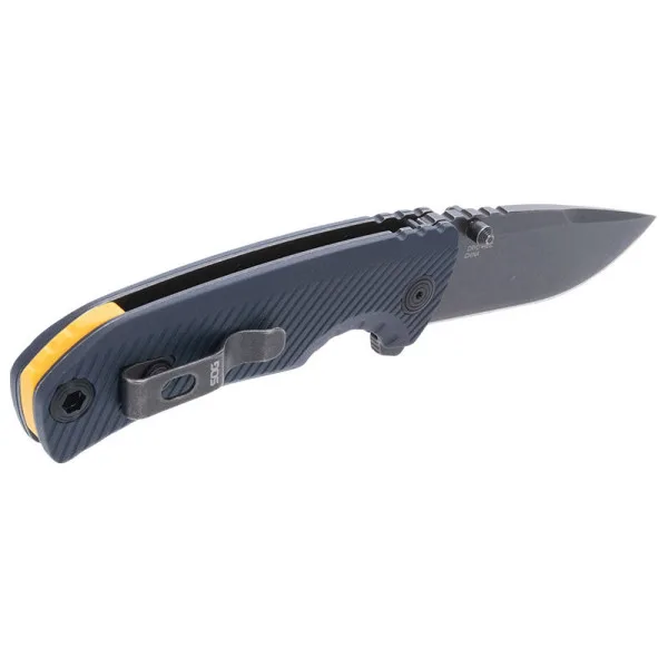 TELLUS ATK - Bleu/Jaune SOG — Couteau pliant | Deville Armory