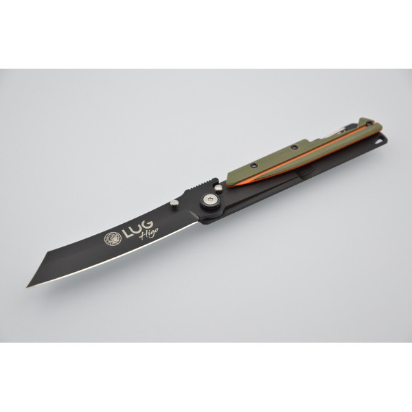 SP3T kaki/orange Lug — Higonokami | Deville Armory