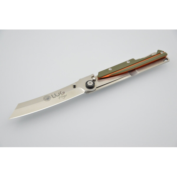 SP3S kaki/orange Lug — Higonokami | Deville Armory