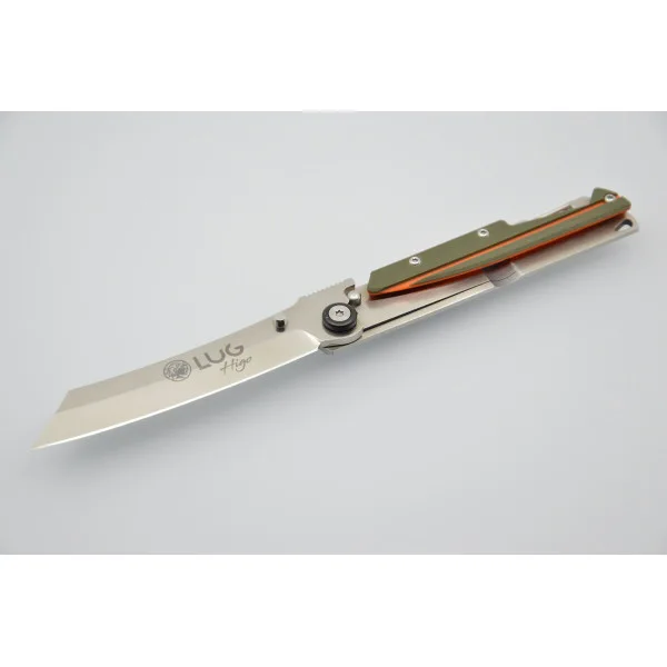 SP3S kaki/orange Lug — Higonokami | Deville Armory