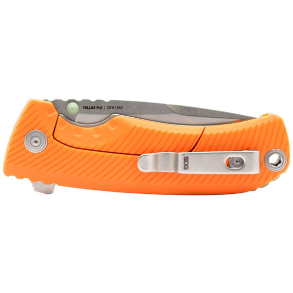 TELLUS FLK - Orange SOG — Couteau pliant | Deville Armory