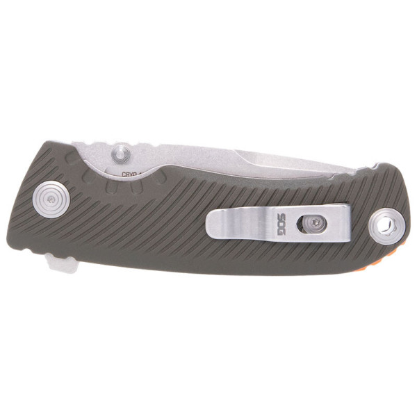 TELLUS ATK - Olive/Orange SOG — Couteau pliant | Deville Armory