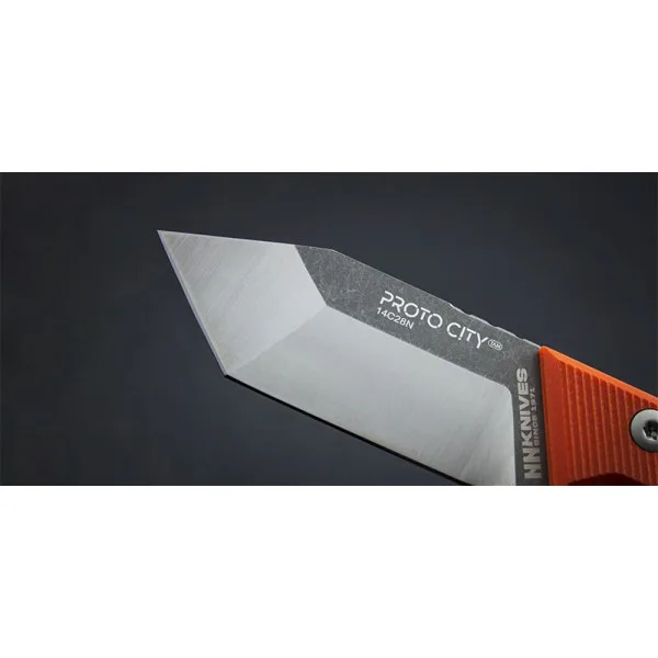 Proto City Tanto Orange NN Knives — Couteau fixe | Deville Armory