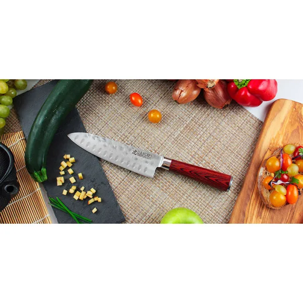 Pakka - Couteau Santoku Wusaki — Santoku | Deville Armory