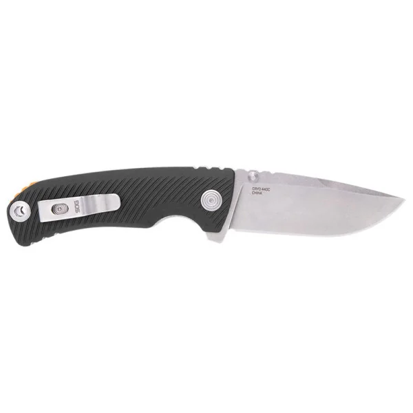 TELLUS ATK - Noir/Orange SOG — Couteau pliant | Deville Armory