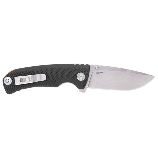 TELLUS ATK - Noir/Orange SOG — Couteau pliant | Deville Armory