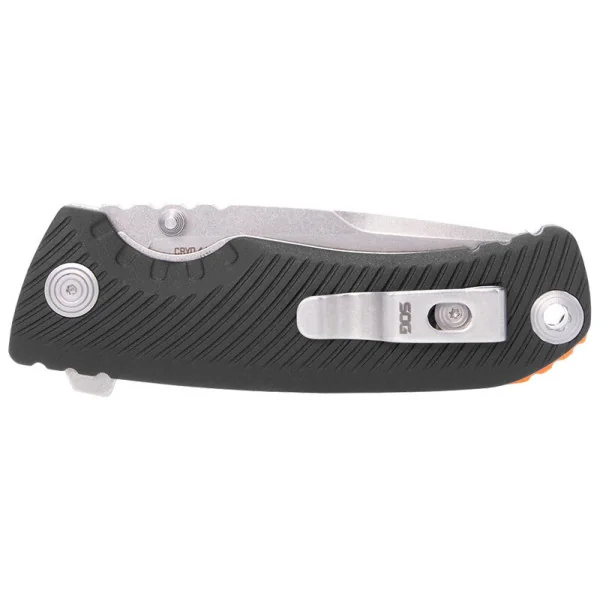 TELLUS ATK - Noir/Orange SOG — Couteau pliant | Deville Armory